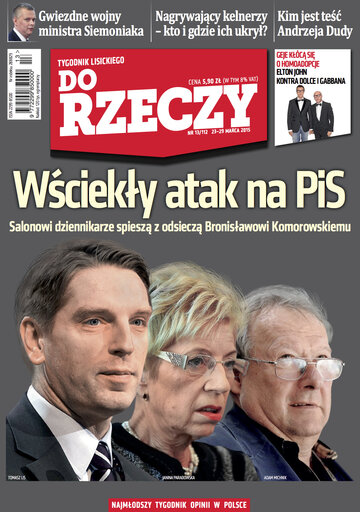 Okładka tygodnika „Do Rzeczy” nr 13/2015 (112)