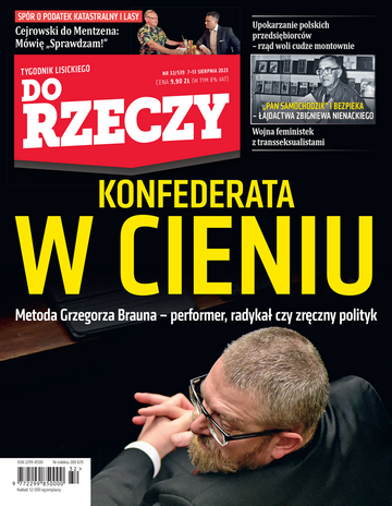 Okładka tygodnika „Do Rzeczy” nr 32/2023 (539)