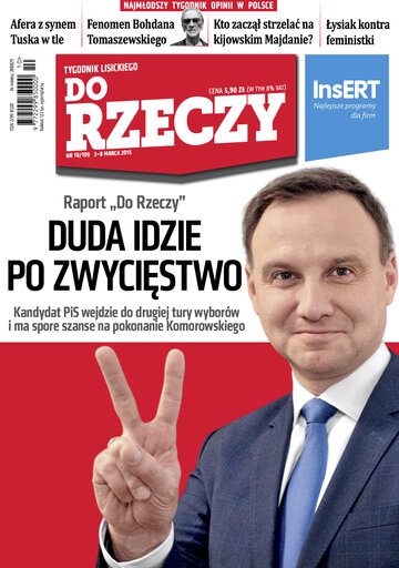 Okładka tygodnika „Do Rzeczy” nr 10/2015 (109)