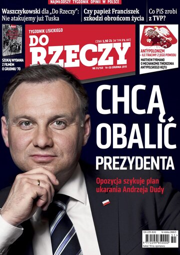 Okładka tygodnika „Do Rzeczy” nr 51/2015 (150)