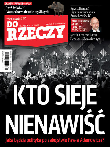 Okładka tygodnika „Do Rzeczy” nr 4/2019 (307)