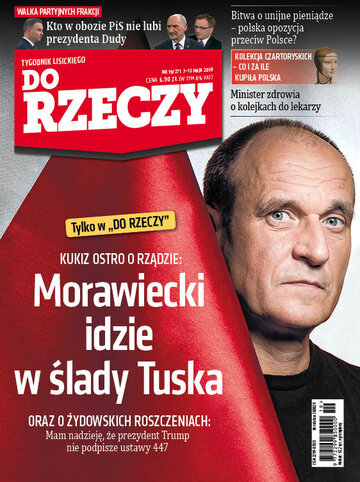 Okładka tygodnika „Do Rzeczy” nr 19/2018 (271)