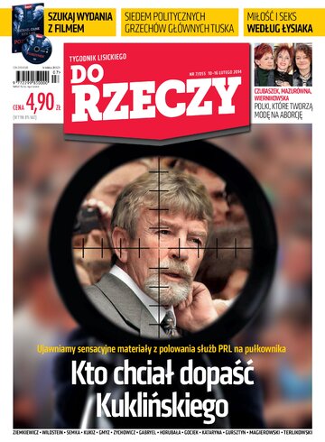 Okładka tygodnika „Do Rzeczy” nr 7/2014 (55)