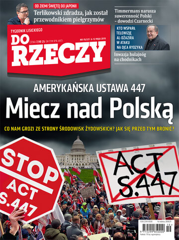 Okładka tygodnika „Do Rzeczy” nr 19/2019 (321)