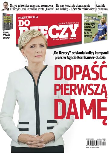 Okładka tygodnika „Do Rzeczy” nr 17/2016 (168)