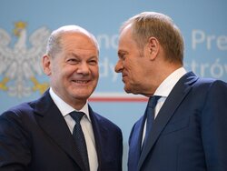 Miniatura: Scholz czuł się jak w domu