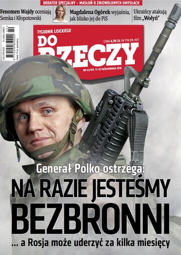 Okładka tygodnika „Do Rzeczy” nr 42/2016 (193)