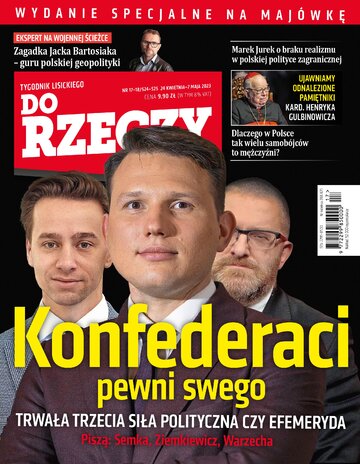 Okładka tygodnika „Do Rzeczy” nr 17-18/2023 (524)