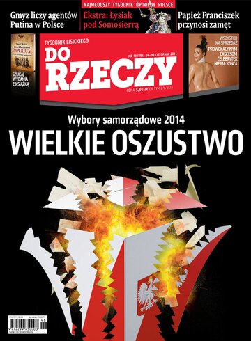 Okładka tygodnika „Do Rzeczy” nr 48/2014 (96)