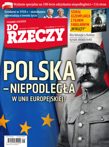 Okładka tygodnika „Do Rzeczy” nr 45/2018 (297)