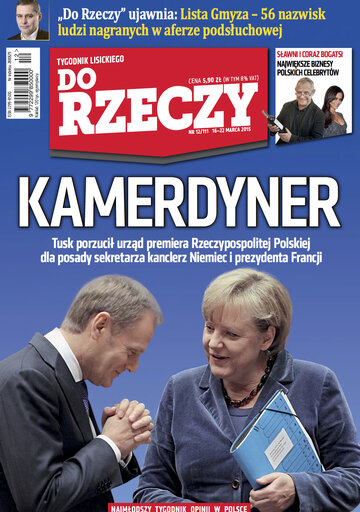 Okładka tygodnika „Do Rzeczy” nr 12/2015 (111)