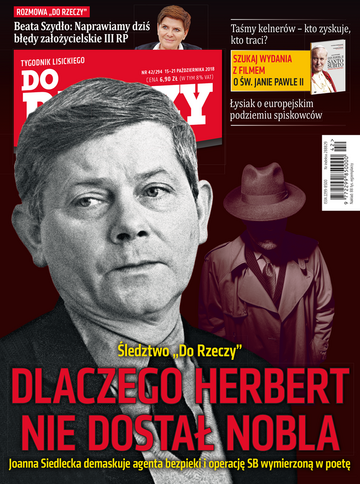 Okładka tygodnika „Do Rzeczy” nr 42/2018 (294)