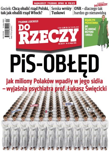 Okładka tygodnika „Do Rzeczy” nr 20/2016 (171)