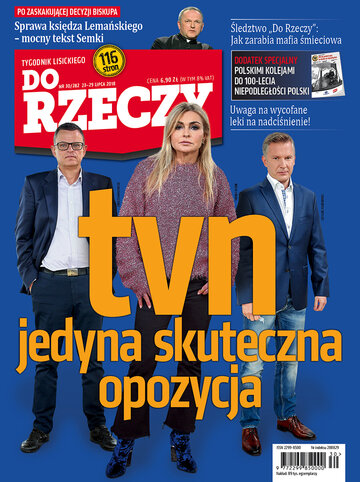 Okładka tygodnika „Do Rzeczy” nr 30/2018 (282)