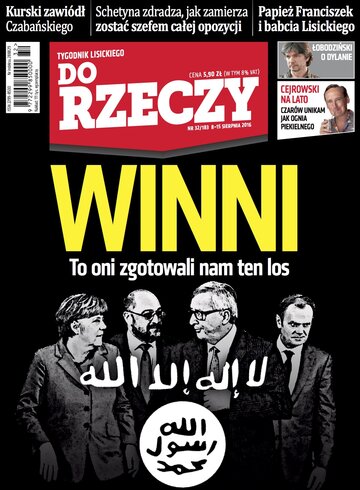 Okładka tygodnika „Do Rzeczy” nr 32/2016 (183)