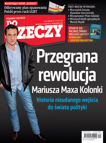 Okładka tygodnika „Do Rzeczy” nr 40/2019 (342)