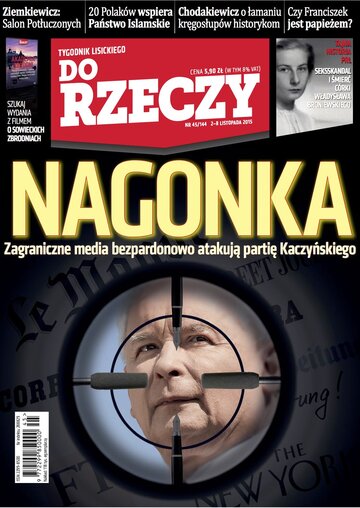 Okładka tygodnika „Do Rzeczy” nr 45/2015 (144)