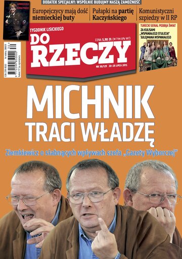 Okładka tygodnika „Do Rzeczy” nr 30/2015 (129)