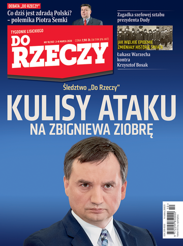 Okładka tygodnika „Do Rzeczy” nr 10/2020 (363)