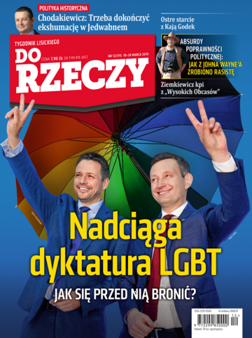 Okładka tygodnika „Do Rzeczy” nr 12/2019 (315)