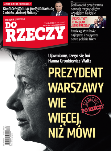 Okładka tygodnika „Do Rzeczy” nr 40/2017 (242)