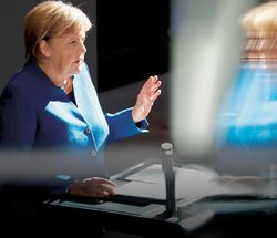 Upokorzona Merkel