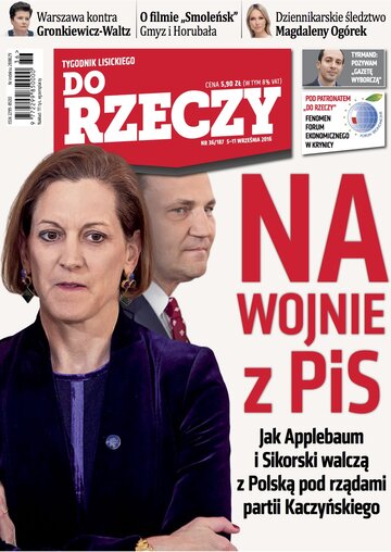 Okładka tygodnika „Do Rzeczy” nr 36/2016 (187)