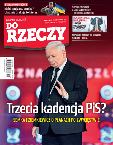 Okładka tygodnika „Do Rzeczy” nr 41/2023 (548)