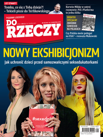 Okładka tygodnika „Do Rzeczy” nr 38/2019 (340)