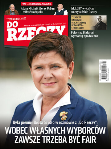 Okładka tygodnika „Do Rzeczy” nr 38/2020 (391)