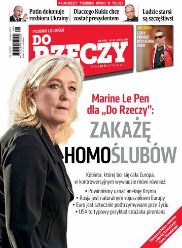 Okładka tygodnika „Do Rzeczy” nr 8/2015 (107)