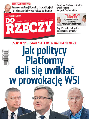 Okładka tygodnika „Do Rzeczy” nr 32/2021 (437)