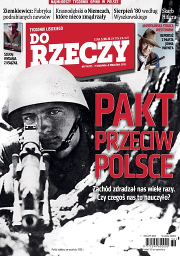 Okładka tygodnika „Do Rzeczy” nr 36/2015 (135)