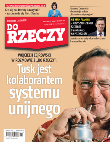 Okładka tygodnika „Do Rzeczy” nr 22/2024 (580)