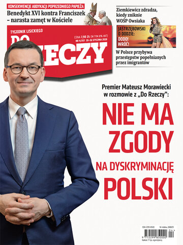 Okładka tygodnika „Do Rzeczy” nr 4/2020 (357)