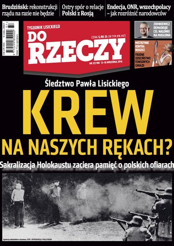 Okładka tygodnika „Do Rzeczy” nr 37/2016 (188)