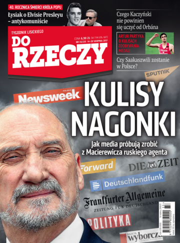 Okładka tygodnika „Do Rzeczy” nr 33/2017 (235)