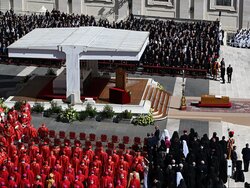 Miniatura: Kościół żegna Franciszka