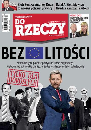 Okładka tygodnika „Do Rzeczy” nr 22/2015 (121)