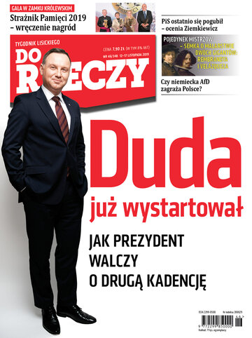 Okładka tygodnika „Do Rzeczy” nr 46/2019 (348)