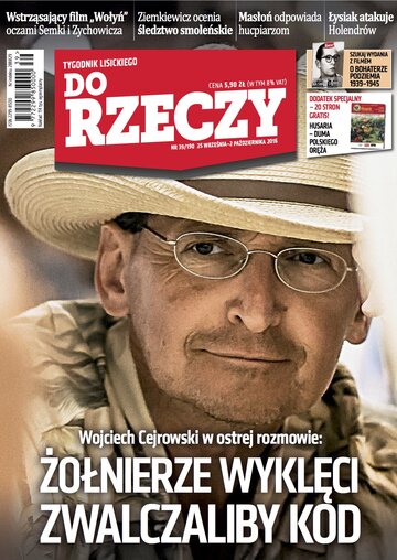 Okładka tygodnika „Do Rzeczy” nr 39/2016 (190)