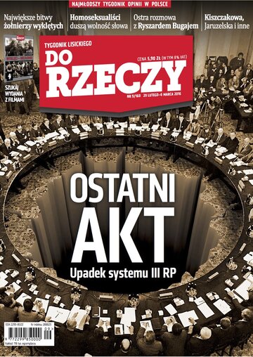 Okładka tygodnika „Do Rzeczy” nr 9/2016 (160)