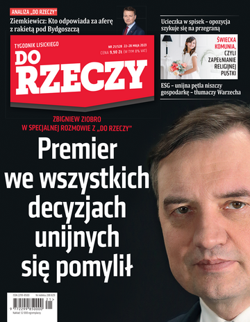 Okładka tygodnika „Do Rzeczy” nr 21/2023 (528)