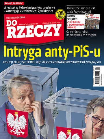 Okładka tygodnika „Do Rzeczy” nr 38/2018 (290)