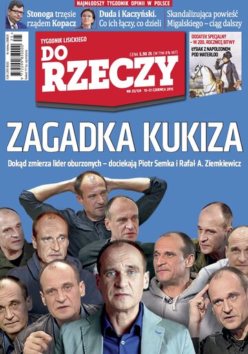 Okładka tygodnika „Do Rzeczy” nr 25/2015 (124)