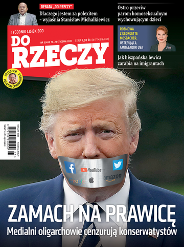 Okładka tygodnika „Do Rzeczy” nr 3/2021 (408)