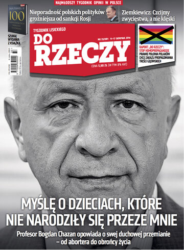 Okładka tygodnika „Do Rzeczy” nr 33/2014 (81)