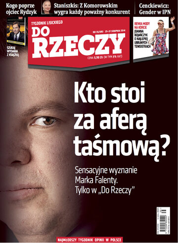 Okładka tygodnika „Do Rzeczy” nr 35/2014 (83)