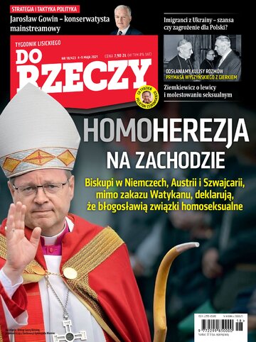 Okładka tygodnika „Do Rzeczy” nr 18/2021 (423)