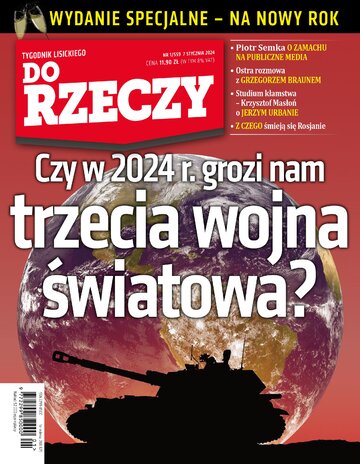 Okładka tygodnika „Do Rzeczy” nr 1/2024 (559)